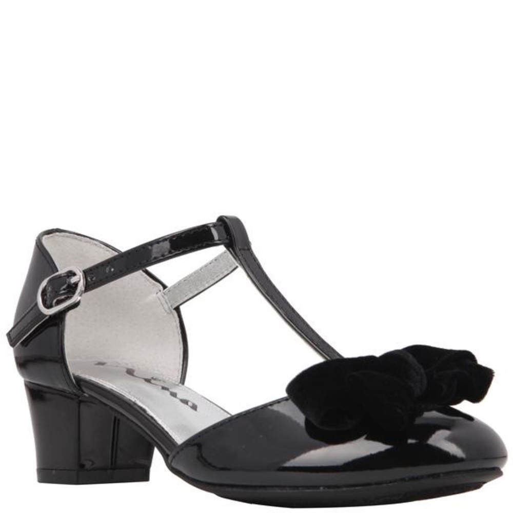 Nina black heels kids size 4m